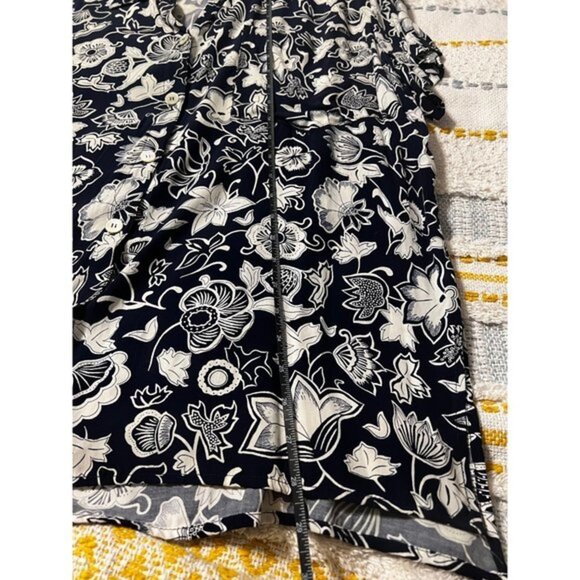 Vintage Neiman Marcus Abs Floral Hawaiian all over graphic plant print Size M - Picture 3 of 6